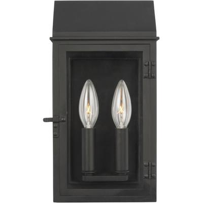 Generation Lighting Designers - Hingham Small Outdoor Wall Lantern - Textured Black - CO1252TXB