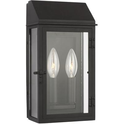 Generation Lighting Designers - Hingham Small Outdoor Wall Lantern - Textured Black - CO1252TXB