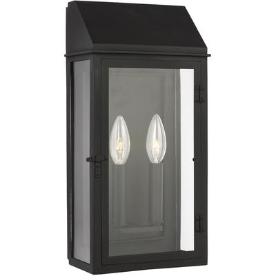 Generation Lighting Designers - Hingham Medium Outdoor Wall Lantern - Textured Black - CO1262TXB