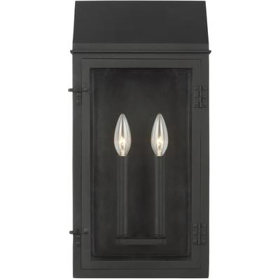 Generation Lighting Designers - Hingham Large Outdoor Wall Lantern - Textured Black - CO1272TXB