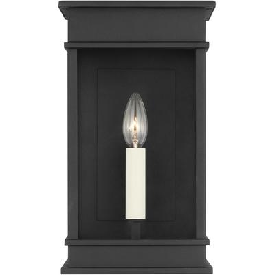 Generation Lighting Designers - Cupertino Outdoor Small Wall Lantern - Textured Black - CO1501TXB