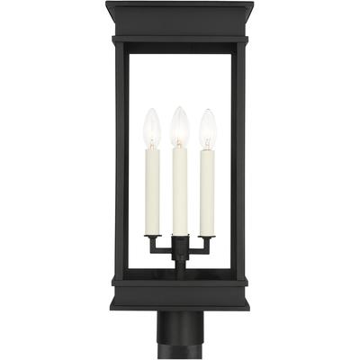 Generation Lighting Designers - Cupertino Outdoor Large Post Lantern - Textured Black - CO1524TXB