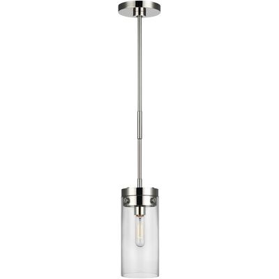 Generation Lighting Designers - Garrett Medium Cylinder Pendant - Polished Nickel - CP1001PN