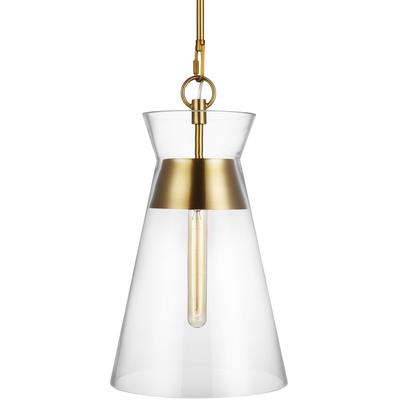 Generation Lighting Designers - Atlantic Narrow Pendant - Burnished Brass - CP1021BBS