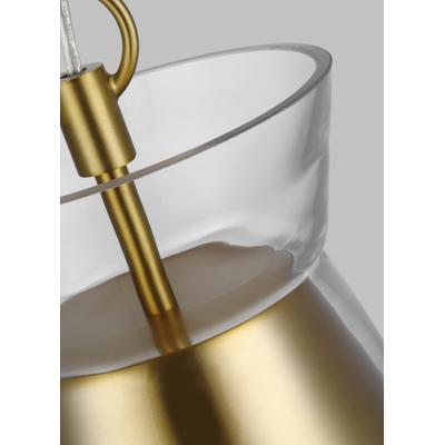 Generation Lighting Designers - Atlantic Narrow Pendant - Burnished Brass - CP1021BBS