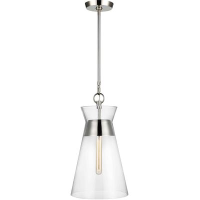 Generation Lighting Designers - Atlantic Narrow Pendant - Polished Nickel - CP1021PN