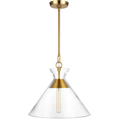 Generation Lighting Designers - Atlantic Wide Pendant - Burnished Brass - CP1031BBS