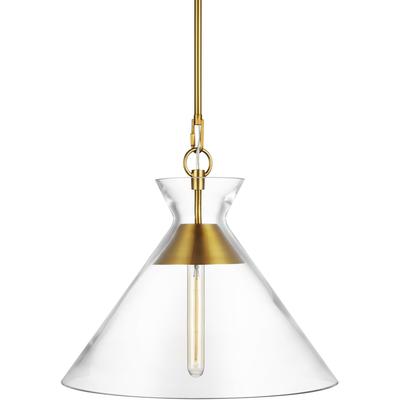 Generation Lighting Designers - Atlantic Wide Pendant - Burnished Brass - CP1031BBS