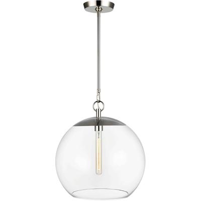 Generation Lighting Designers - Atlantic Round Pendant - Polished Nickel - CP1041PN