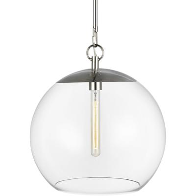 Generation Lighting Designers - Atlantic Round Pendant - Polished Nickel - CP1041PN