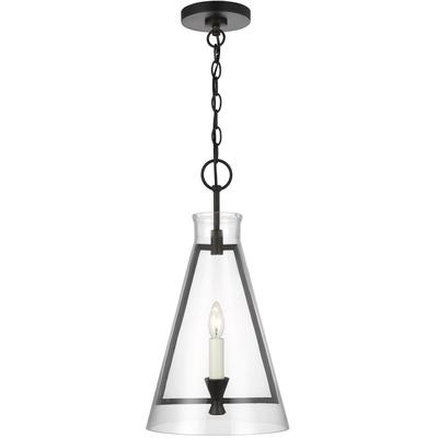 Generation Lighting Designers - Keystone Medium Pendant - Aged Iron - CP1081AI