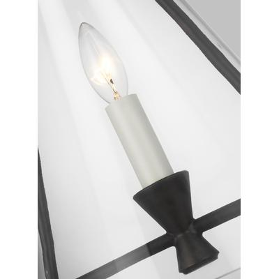 Generation Lighting Designers - Keystone Medium Pendant - Aged Iron - CP1081AI