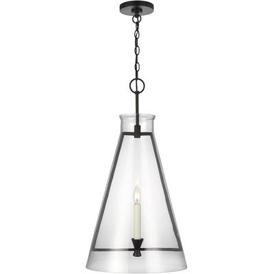 Generation Lighting Designers - Keystone Large Pendant - Aged Iron - CP1091AI