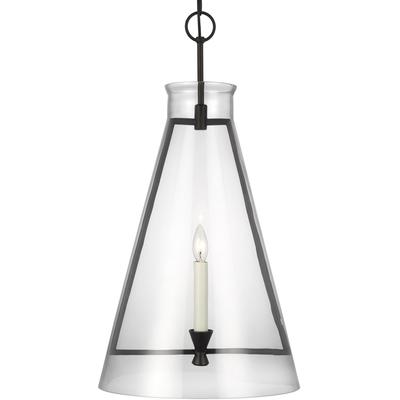 Generation Lighting Designers - Keystone Large Pendant - Aged Iron - CP1091AI