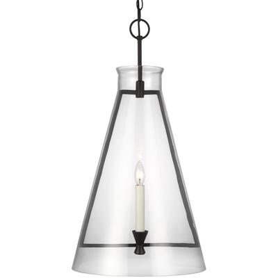 Generation Lighting Designers - Keystone Large Pendant - Aged Iron - CP1091AI