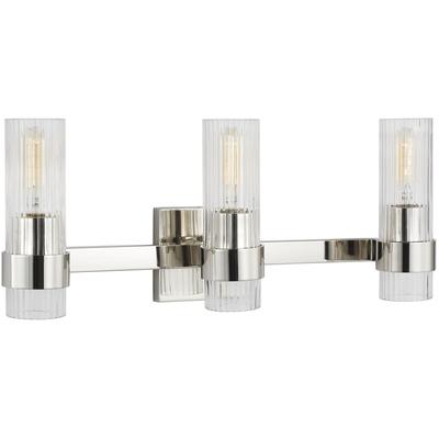 Generation Lighting Designers - Geneva 3-Light Vanity Fixture - Polished Nickel - CV1023PN