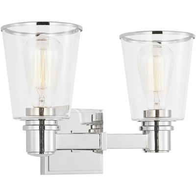 Generation Lighting Designers - Alessa 2-Light Vanity Fixture - Polished Nickel - CV1032PN