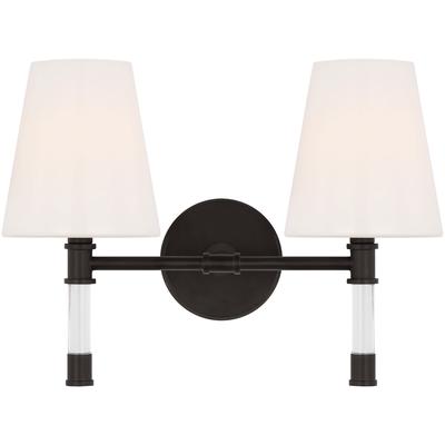 Generation Lighting Designers - Hanover 2-Light Vanity Fixture - Aged Iron - CV1052AI