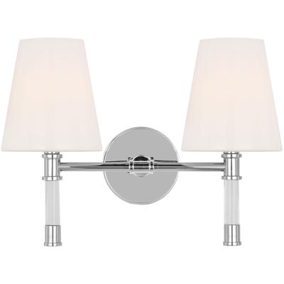 Generation Lighting Designers - Hanover 2-Light Vanity Fixture - Polished Nickel - CV1052PN