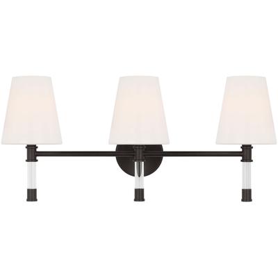 Generation Lighting Designers - Hanover 3-Light Vanity Fixture - Aged Iron - CV1053AI