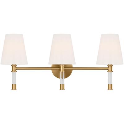 Generation Lighting Designers - Hanover 3-Light Vanity Fixture - Burnished Brass - CV1053BBS