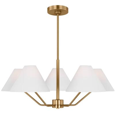 Generation Lighting Designers - Burke Medium Chandelier - Satin Brass - DJC1005SB