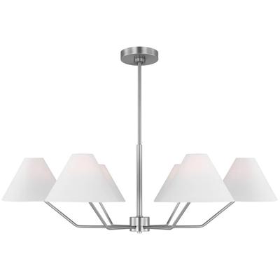 Generation Lighting Designers - Burke Large Chandelier - Brushed Steel - DJC1016BS