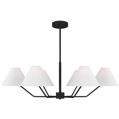 Generation Lighting Designers - Burke Large Chandelier - Midnight Black - DJC1016MBK