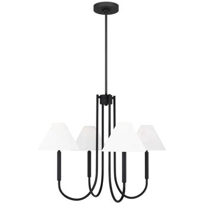 Generation Lighting Designers - Porteau Medium Chandelier - Midnight Black - DJC1024MBK