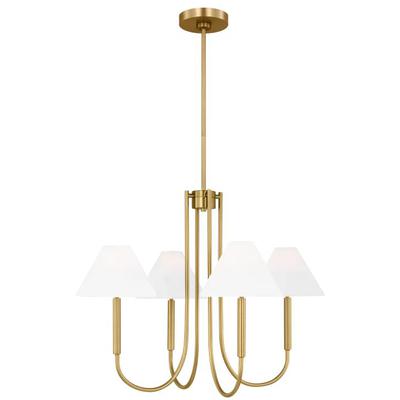 Generation Lighting Designers - Porteau Medium Chandelier - Satin Brass - DJC1024SB