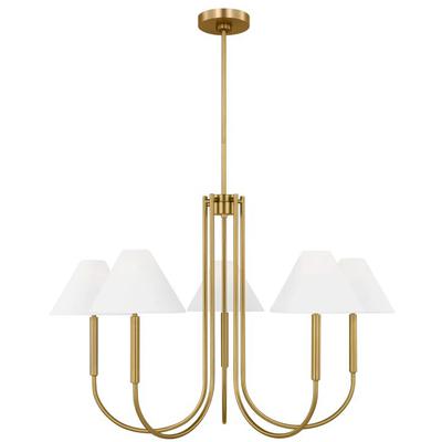 Generation Lighting Designers - Porteau Large Chandelier - Satin Brass - DJC1035SB