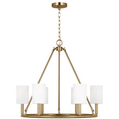 Generation Lighting Designers - Egmont Large Chandelier - Satin Brass - DJC1086SB