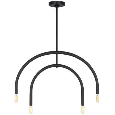 Generation Lighting Designers - Hadden Small Chandelier - Midnight Black - DJC1104MBK