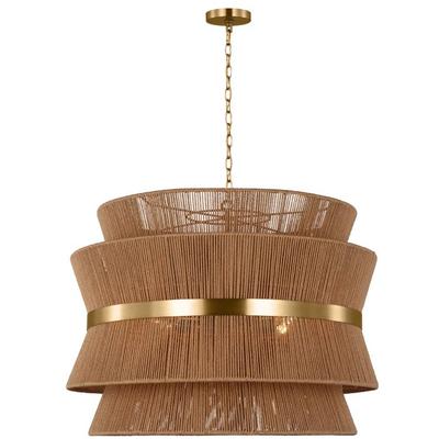 Generation Lighting Designers - Thurlo Large Pendant - Satin Brass - DJP1074SB