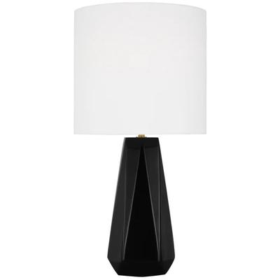 Generation Lighting Designers - Moresby Medium Table Lamp - Gloss Black - DJT1071GBK1