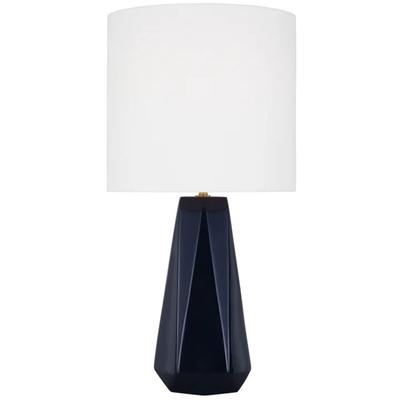 Generation Lighting Designers - Moresby Medium Table Lamp - Gloss Navy - DJT1071GNV1