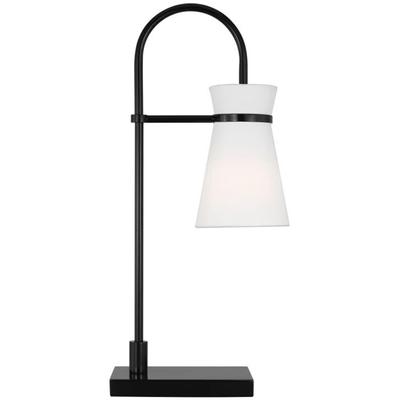 Generation Lighting Designers - Binx Medium Task Table Lamp - Midnight Black - DJT1081MBK1