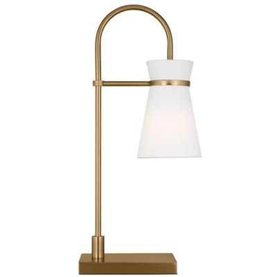 Generation Lighting Designers - Binx Medium Task Table Lamp - Satin Brass - DJT1081SB1