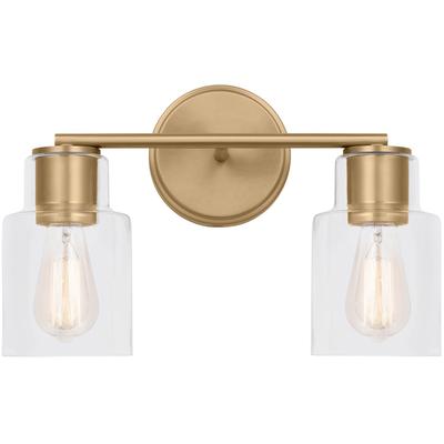 Generation Lighting Designers - Sayward 2-Light Bath Fixture - Satin Brass - DJV1002SB