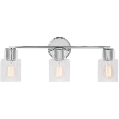 Generation Lighting Designers - Sayward 3-Light Bath Fixture - Chrome - DJV1003CH