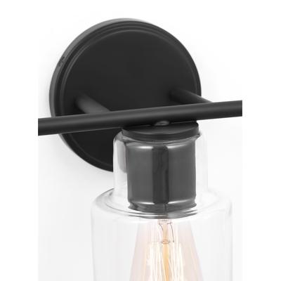 Generation Lighting Designers - Sayward 3-Light Bath Fixture - Midnight Black - DJV1003MBK