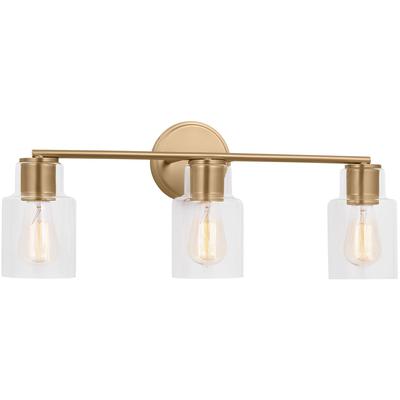 Generation Lighting Designers - Sayward 3-Light Bath Fixture - Satin Brass - DJV1003SB