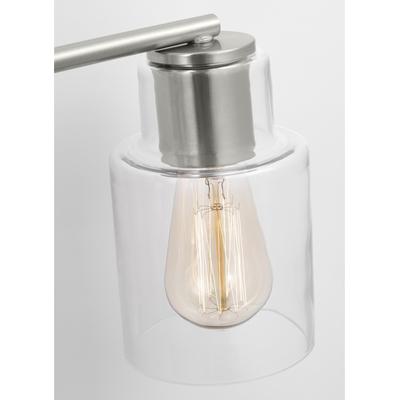 Generation Lighting Designers - Sayward 4-Light Bath Fixture - Brushed Steel - DJV1004BS