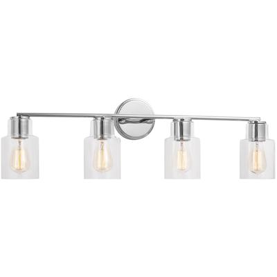 Generation Lighting Designers - Sayward 4-Light Bath Fixture - Chrome - DJV1004CH