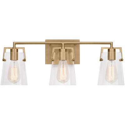 Generation Lighting Designers - Crofton 3-Light Bath Vanity Fixture - Satin Brass - DJV1033SB