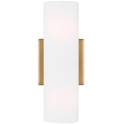 Generation Lighting Designers - Capalino Medium Double Sconce - Satin Brass - DJW1022SB