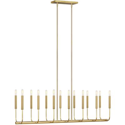 Generation Lighting Designers - Brianna Linear Chandelier - Burnished Brass - EC10614BBS