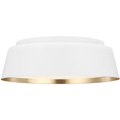 Generation Lighting Designers - Asher Medium Flush Mount - Matte White - EF1003MWT