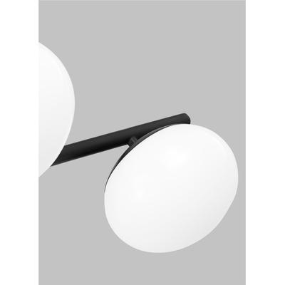 Generation Lighting Designers - Lune 3-Light Semi-Flush Mount - Aged Iron - EF1063AI