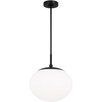 Generation Lighting Designers - Lune Large 1-Light Pendant - Aged Iron - EP1341AI